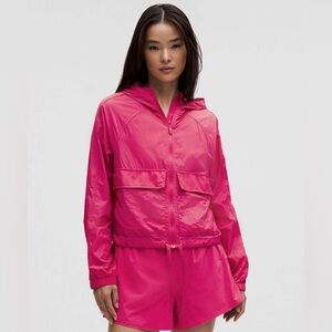 Lululemon Hood-Lite Relaxed-Fit Jacket
Raspberry Coulis size large hooded